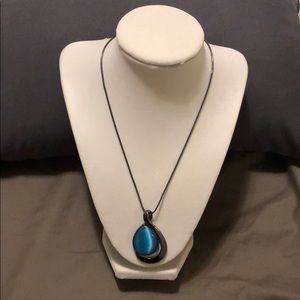 Lia Sophia Deep Sea Water Blue Opal Necklace